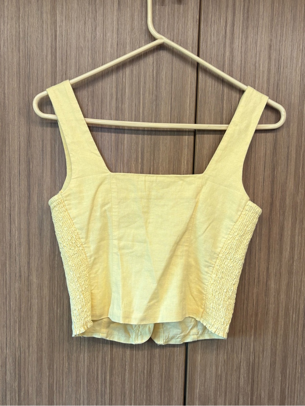 Old Navy Yellow Linen-Blend Skirt and Tank Blouse Set - Picture 3 of 7